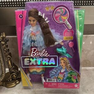 Barbie Extra Doll with Rainbow and Blue Accents